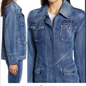 Sam Edelman denim field jacket size S, NWT